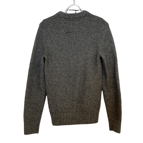 Abercrombie and Fitch Mens wool sweater size large grey - Picture 2 of 4